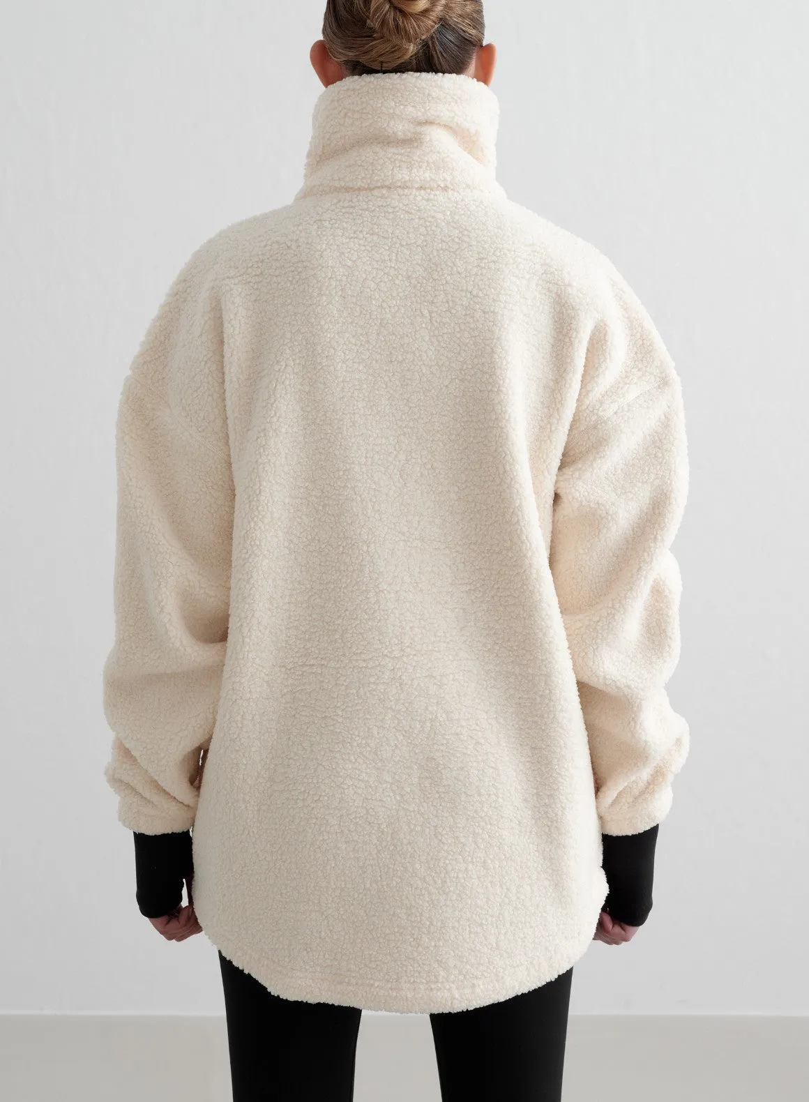 Almond White Pile Jacket