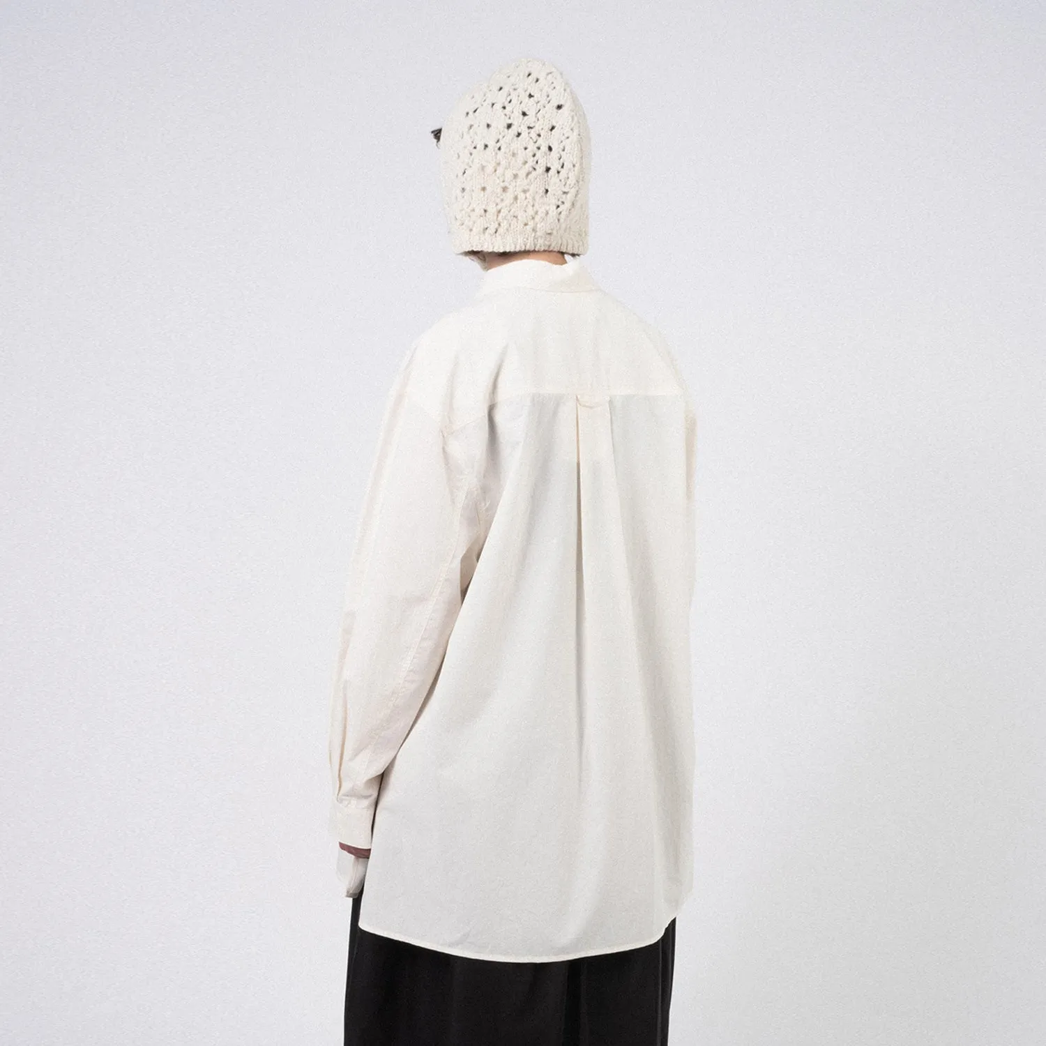 [AMOMENTO] CROCHET KNIT BONNET _ ECRU