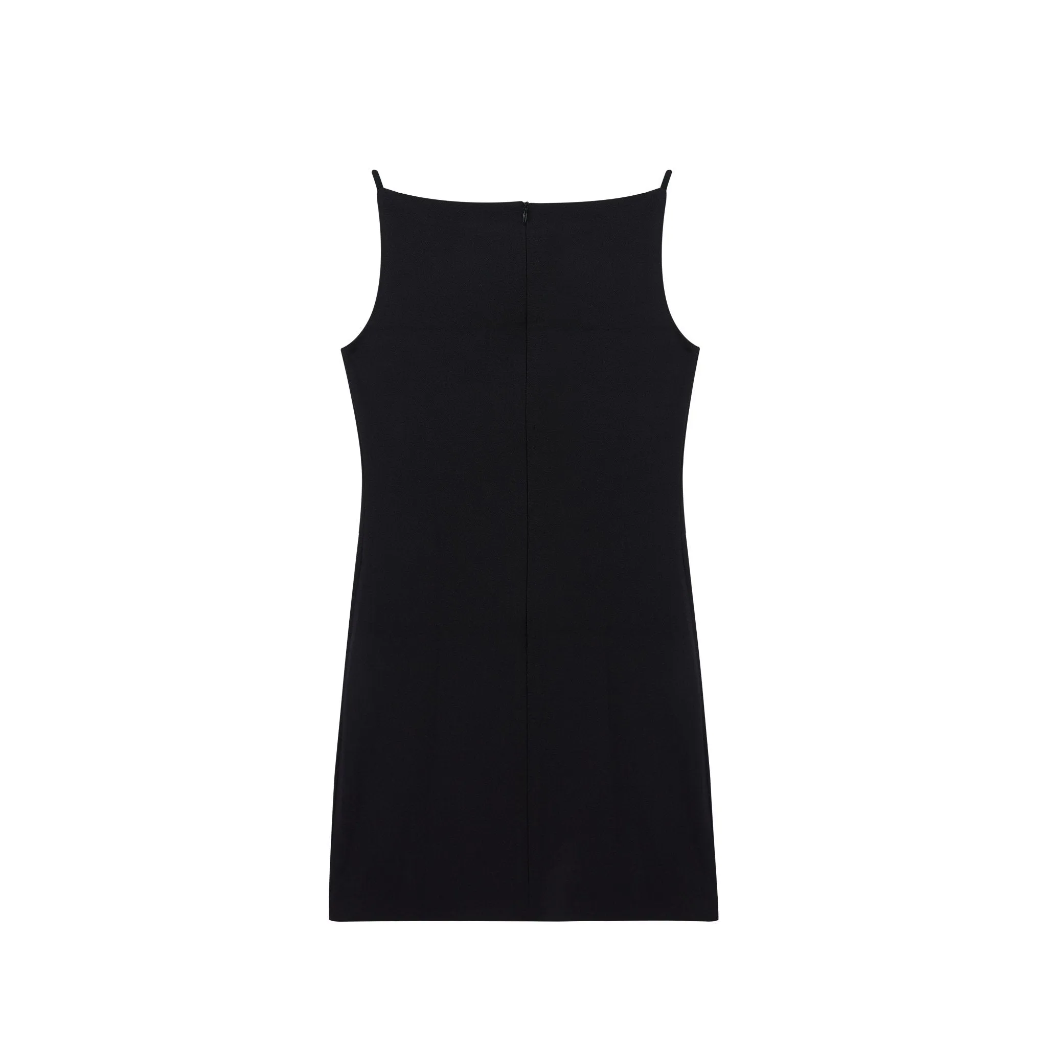 Black Slim Vest Dress