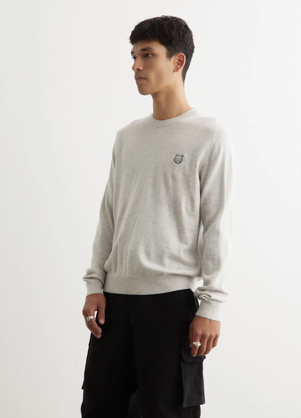 Bold Fox Head Patch Regular Jumper