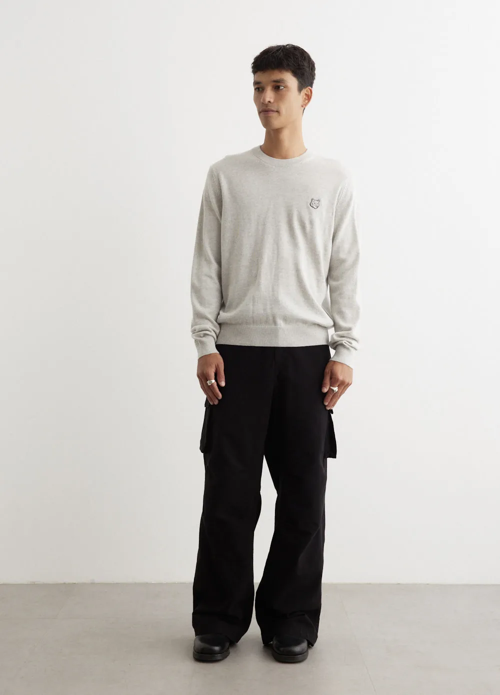 Bold Fox Head Patch Regular Jumper