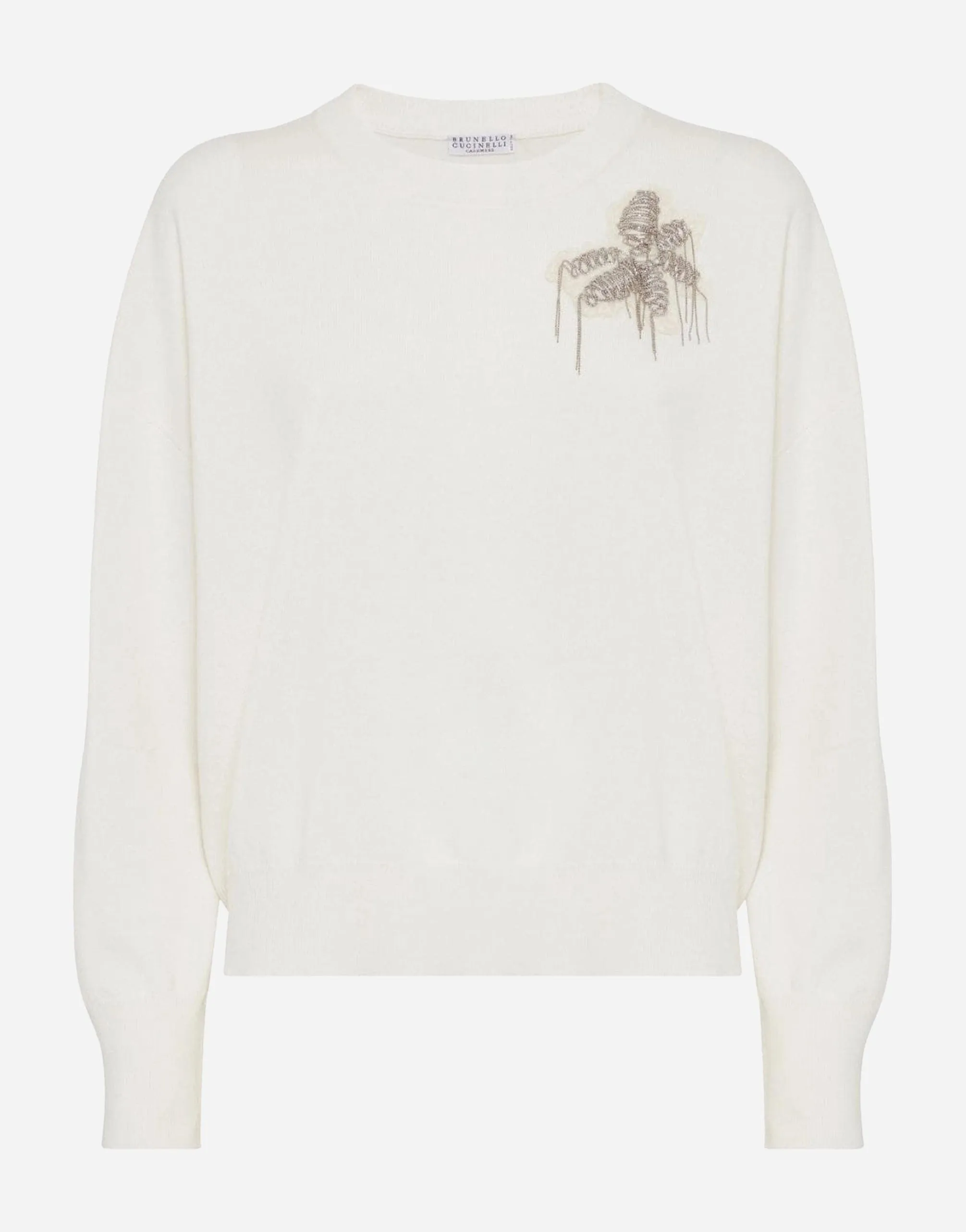 Cashmere Sweater With Embroidery
