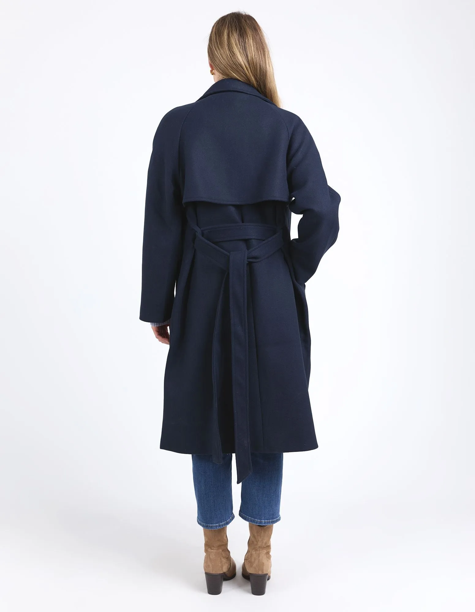 Clemence Coat - Dark Sapphire