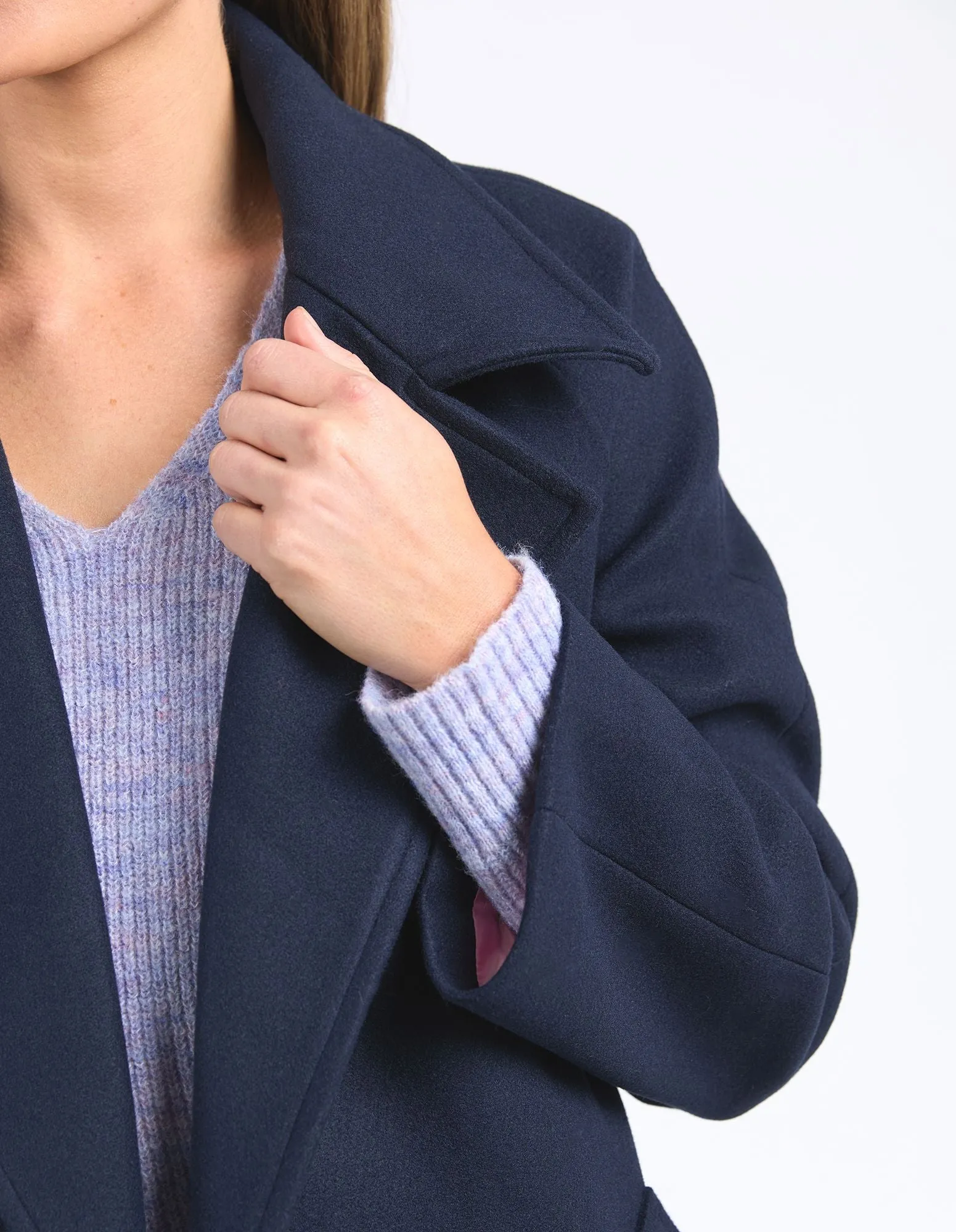 Clemence Coat - Dark Sapphire