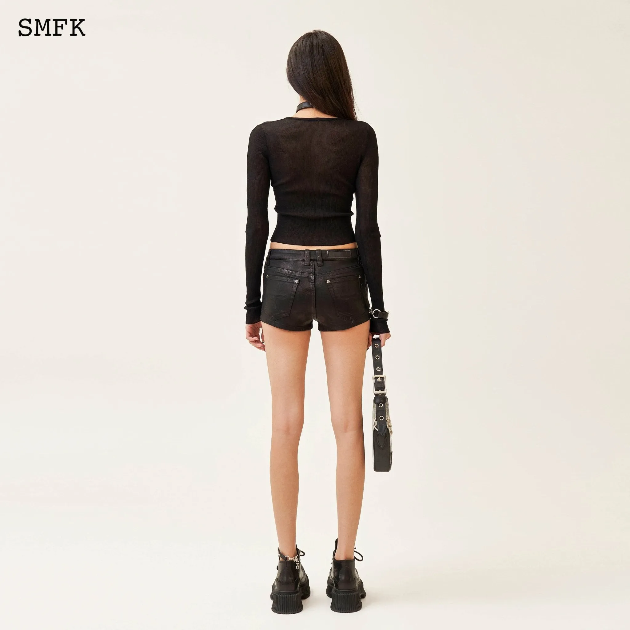 Compass Cross Classic Black Knitted Sweater