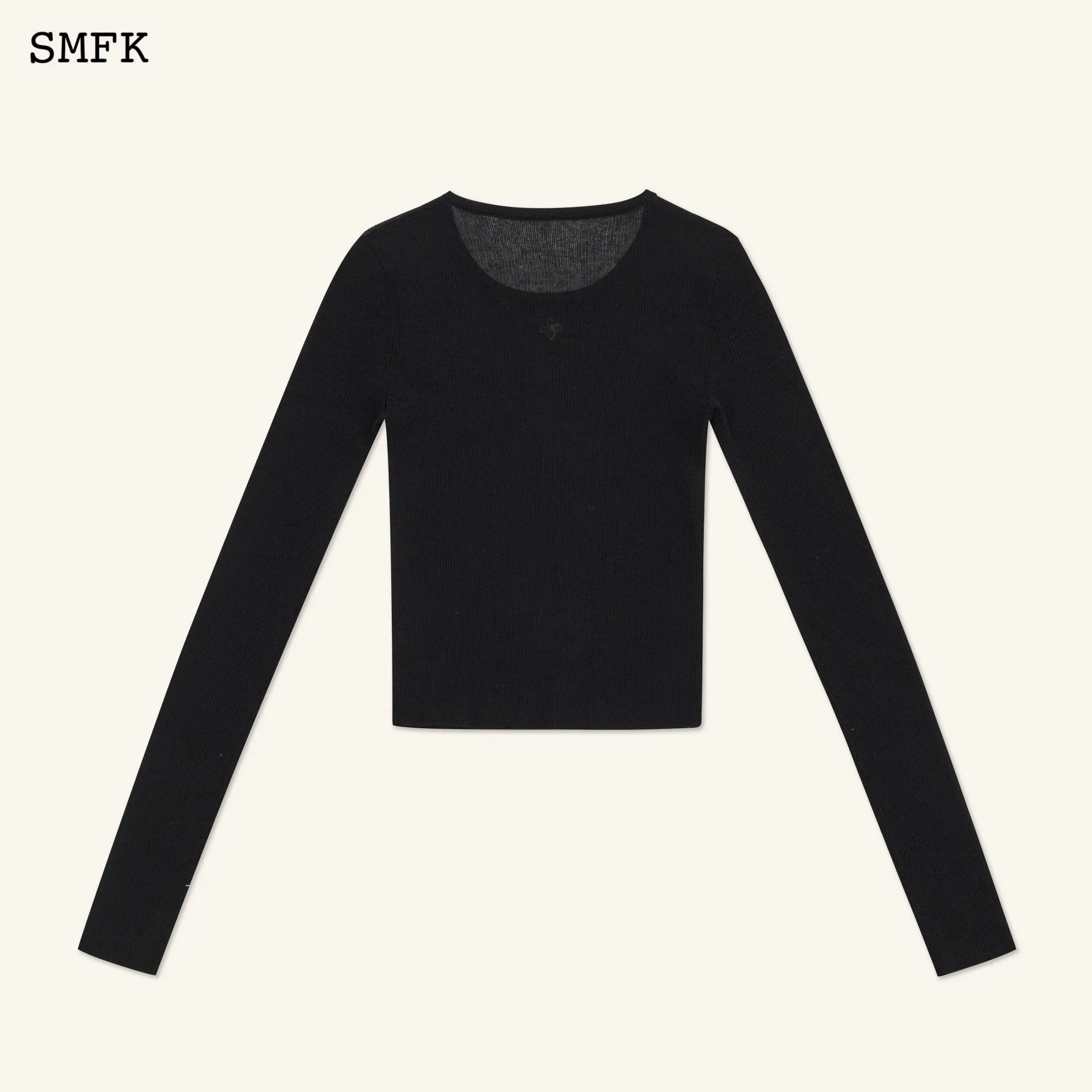 Compass Cross Classic Black Knitted Sweater