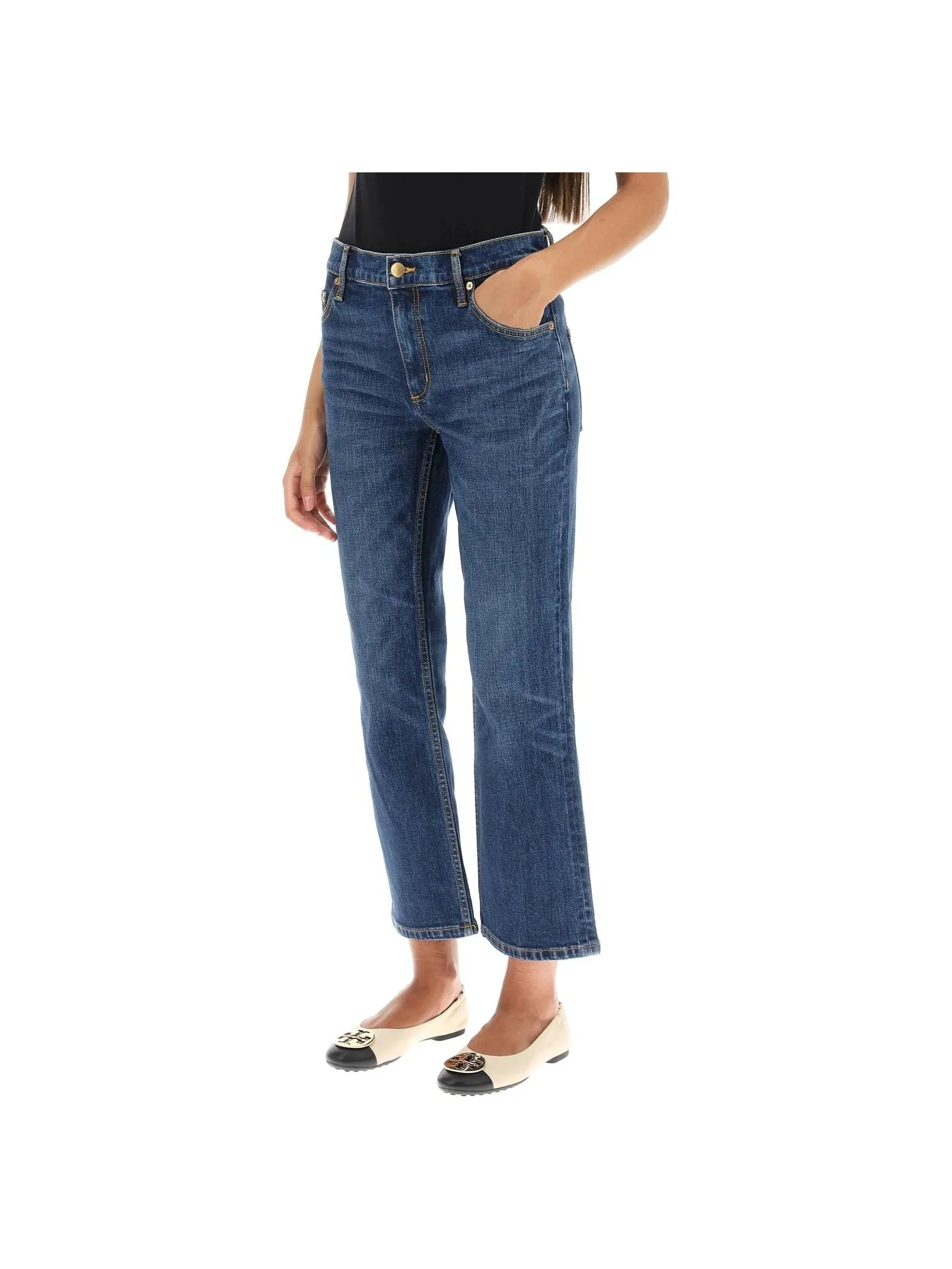 Cropped Flared Jeans