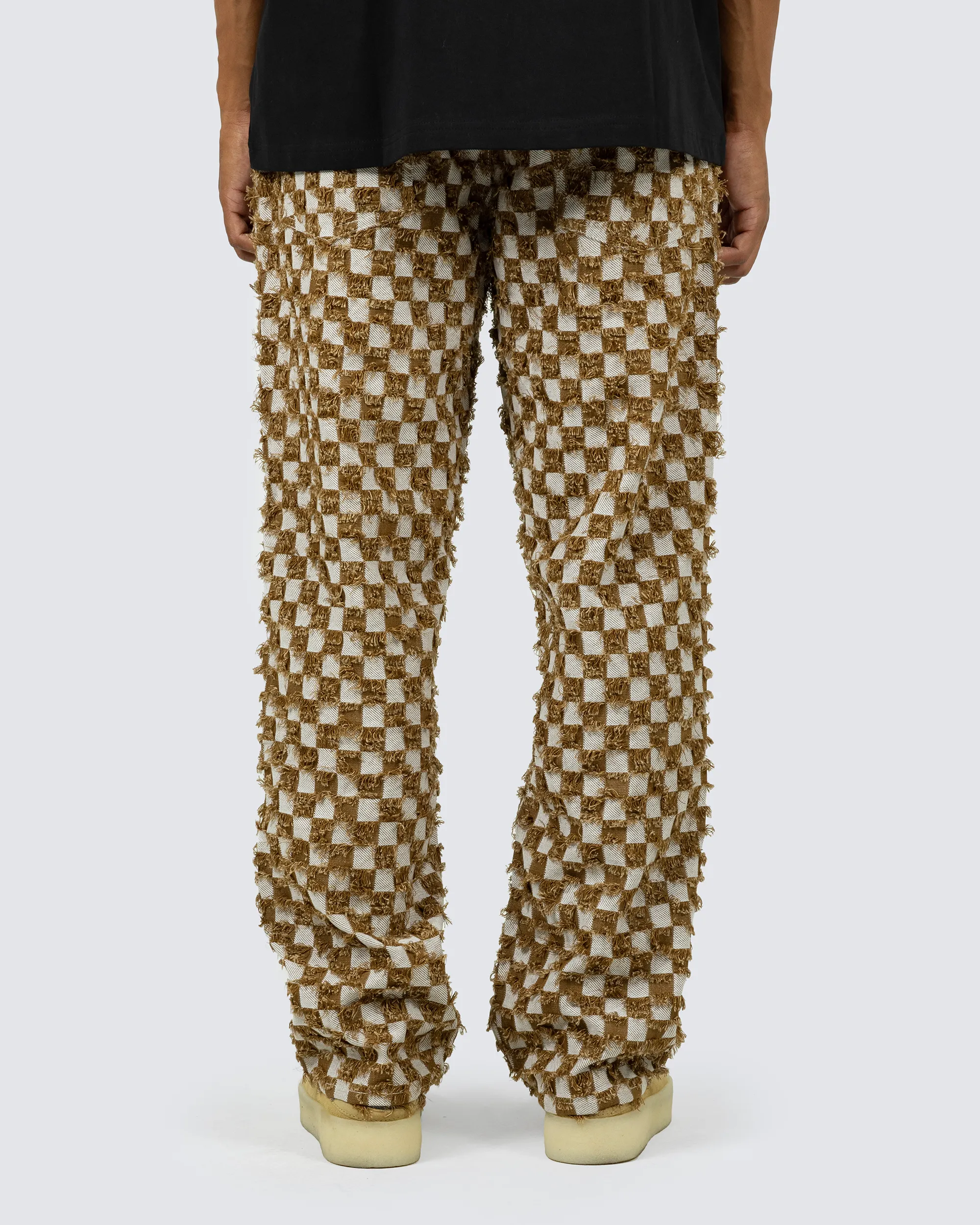 Curfew Checker Work Pants - Brown