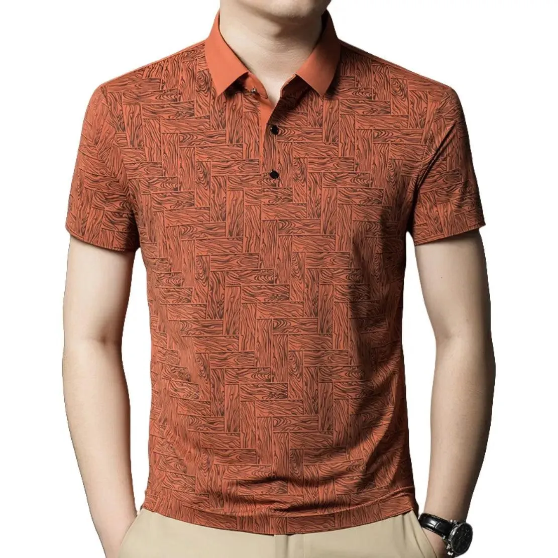 DomiGe Men's Polo Shirt Summer Thin Breathable Tops