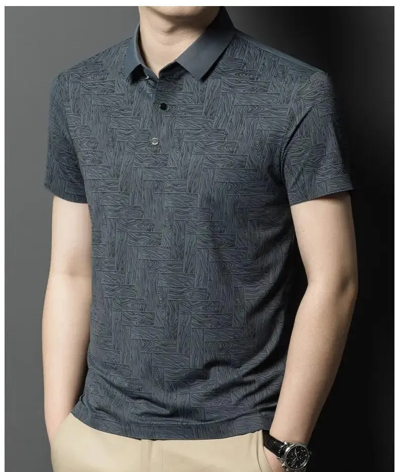 DomiGe Men's Polo Shirt Summer Thin Breathable Tops