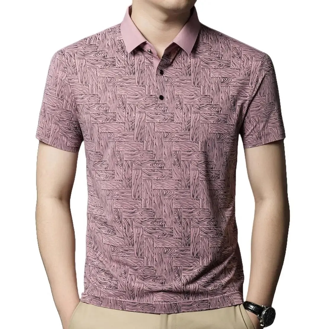 DomiGe Men's Polo Shirt Summer Thin Breathable Tops