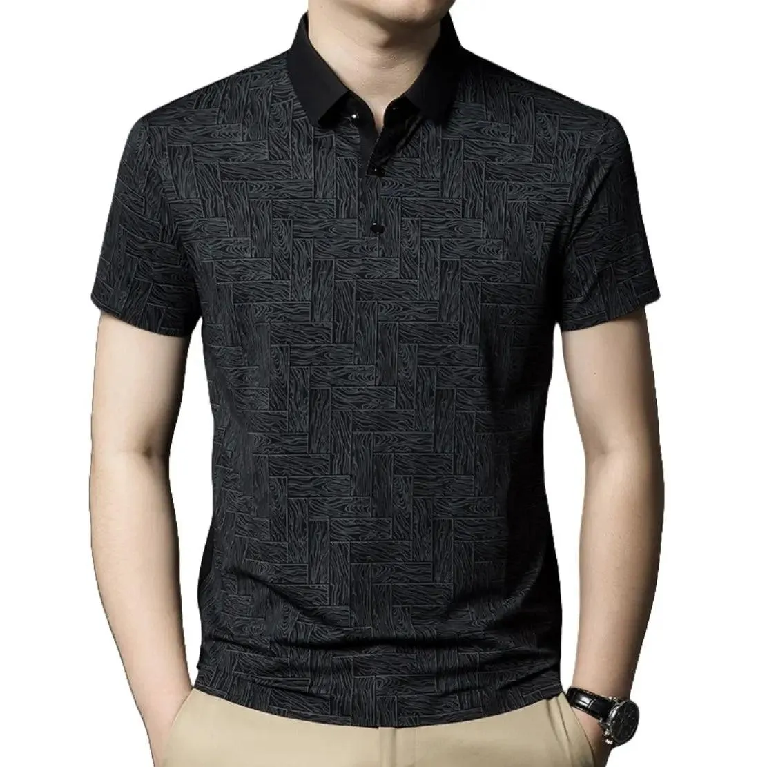 DomiGe Men's Polo Shirt Summer Thin Breathable Tops
