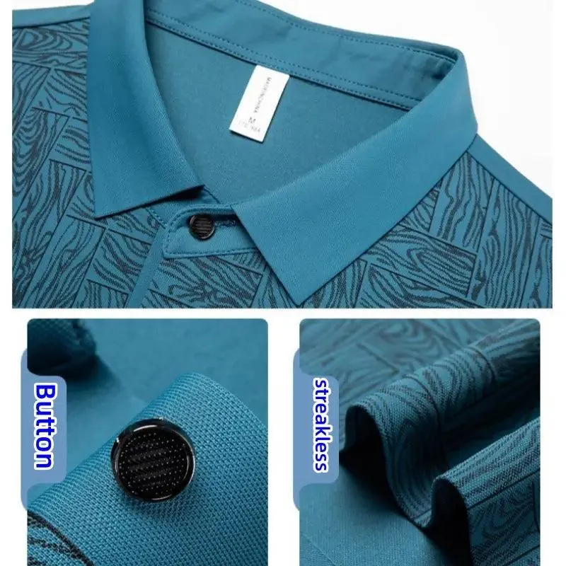 DomiGe Men's Polo Shirt Summer Thin Breathable Tops