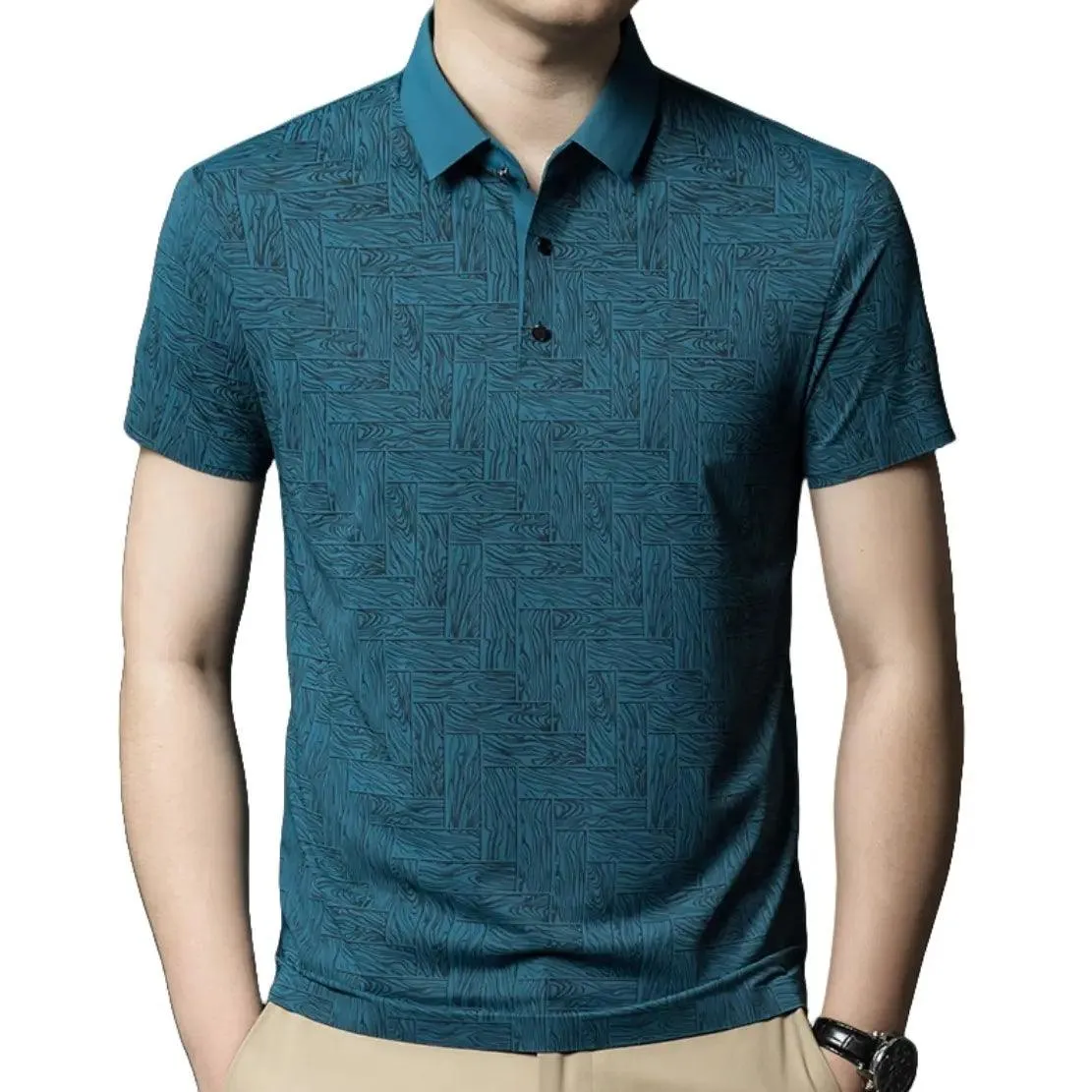 DomiGe Men's Polo Shirt Summer Thin Breathable Tops
