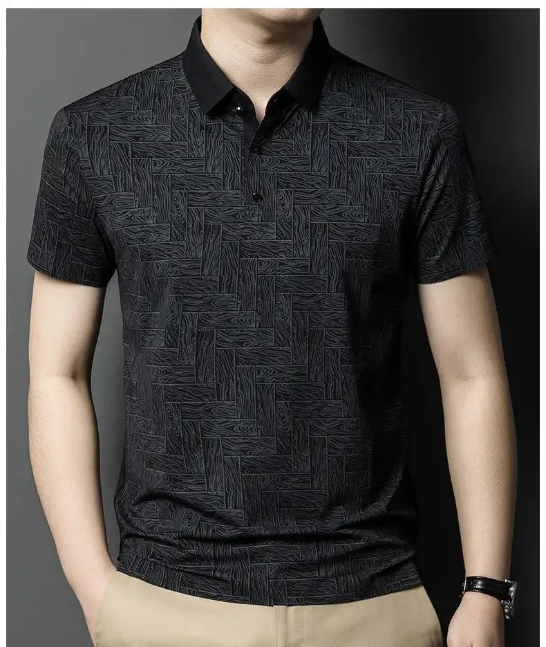 DomiGe Men's Polo Shirt Summer Thin Breathable Tops