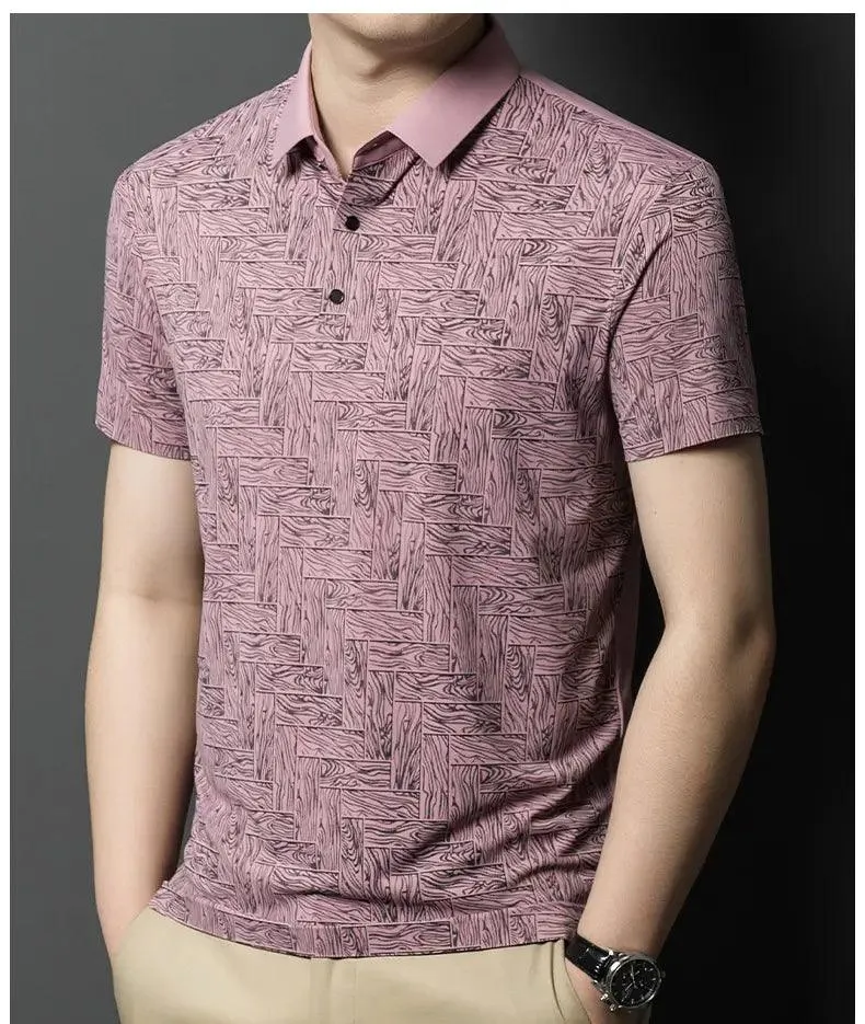DomiGe Men's Polo Shirt Summer Thin Breathable Tops