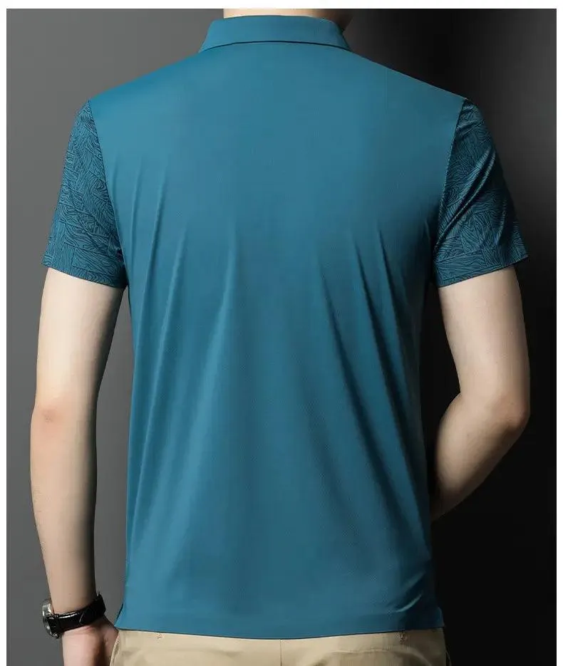 DomiGe Men's Polo Shirt Summer Thin Breathable Tops