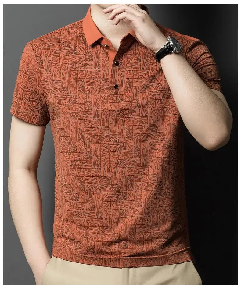 DomiGe Men's Polo Shirt Summer Thin Breathable Tops