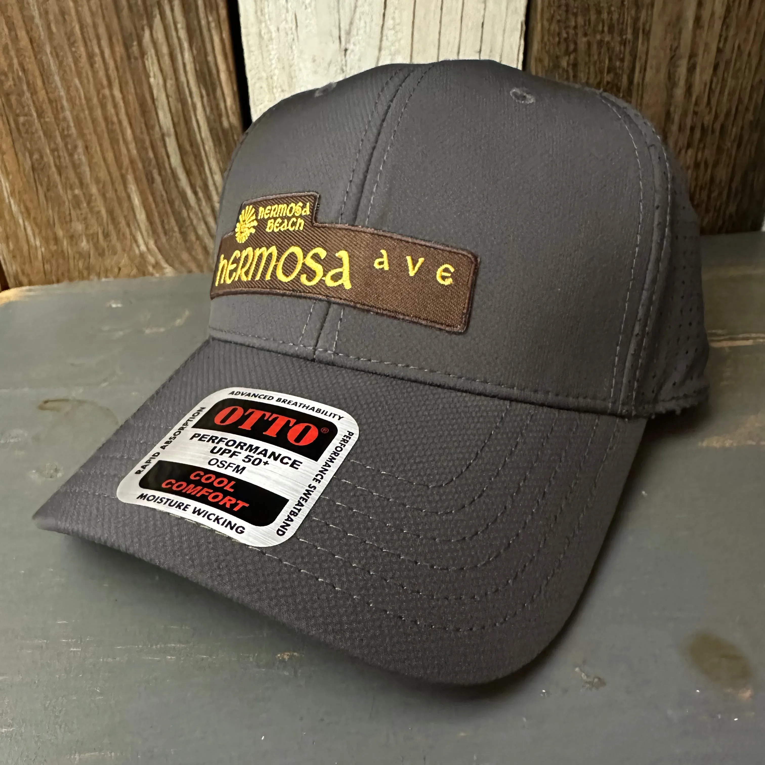 Hermosa Beach HERMOSA AVE - 6 Panel Low Profile Baseball Cap - Charcoal Grey