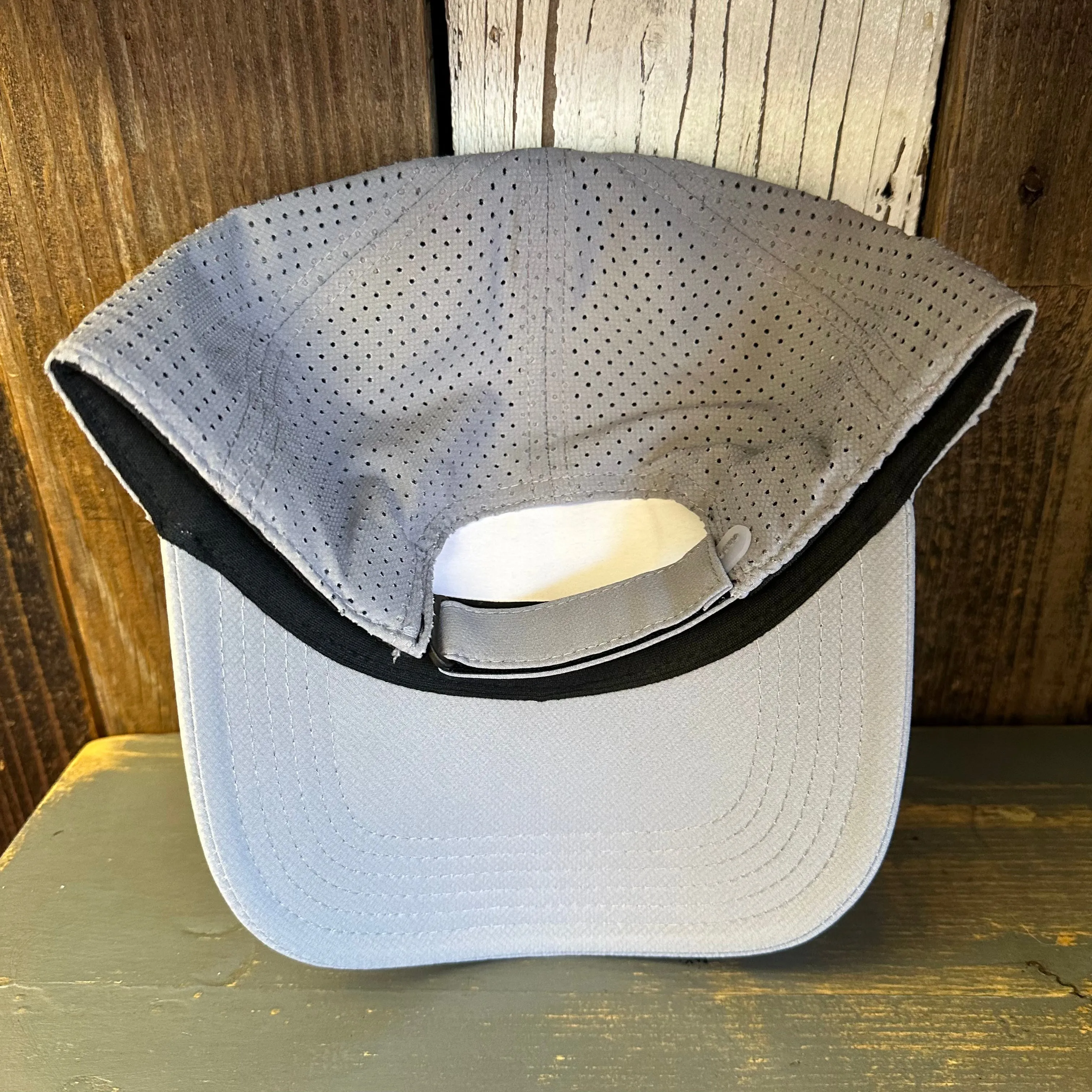 Hermosa Beach OBLIGATORY SUNSET - 6 Panel Low Profile Baseball Cap - Light Grey