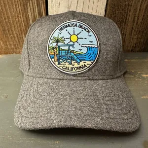 Hermosa Beach SHOREFRONT - OTTO FLEX Baseball Cap - Heather Black