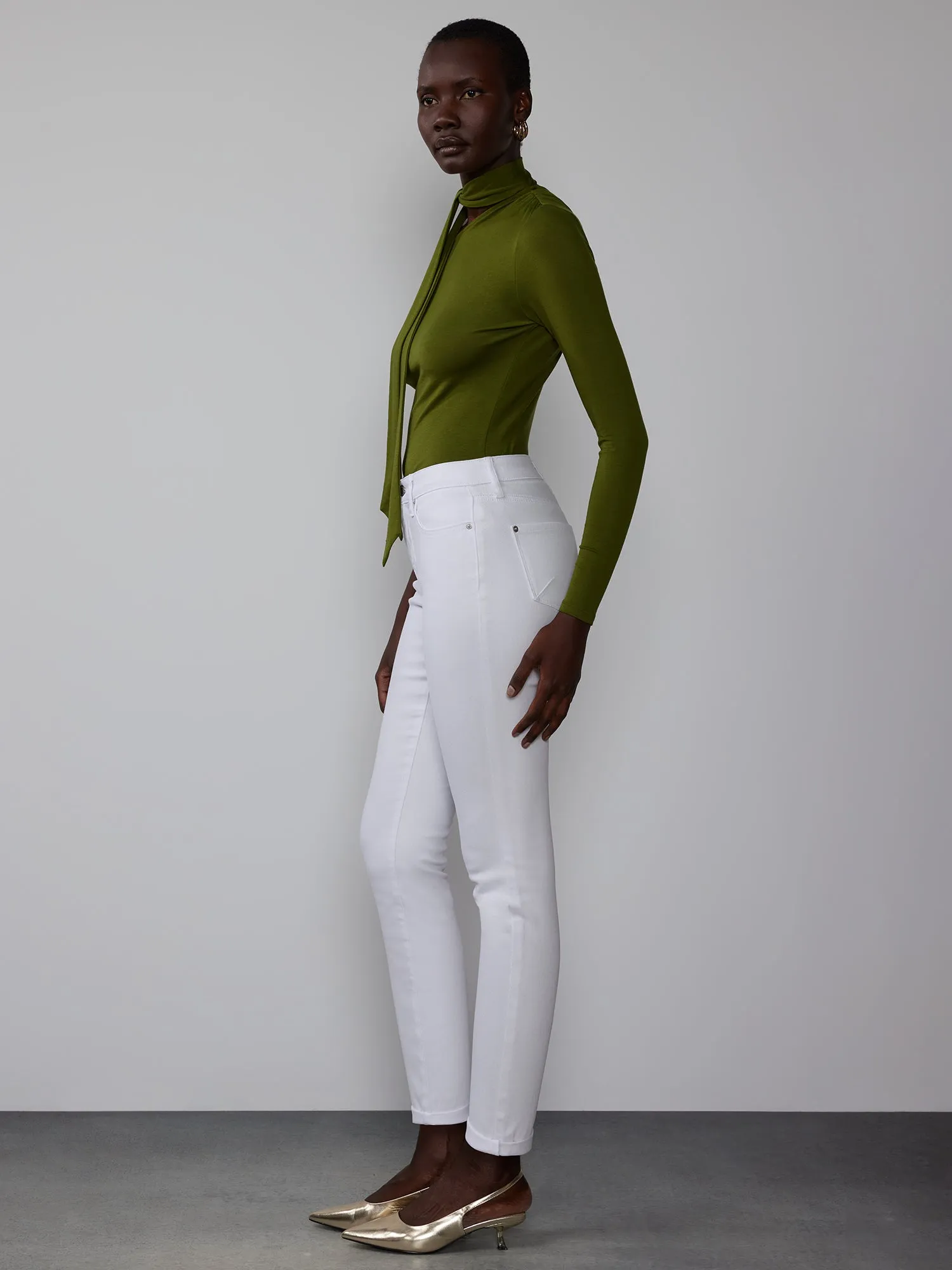 High Rise Curvy Skinny Jeans