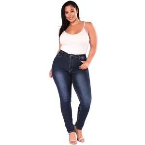 High Waist Plus Size Jeans