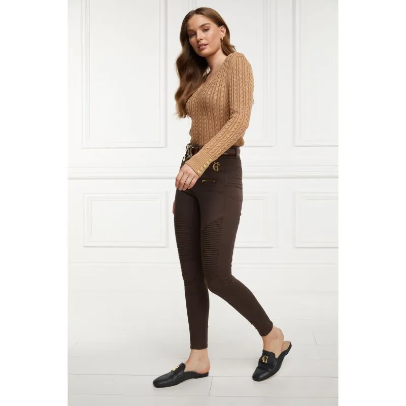 Holland Cooper Biker Ladies Jeans - Chocolate