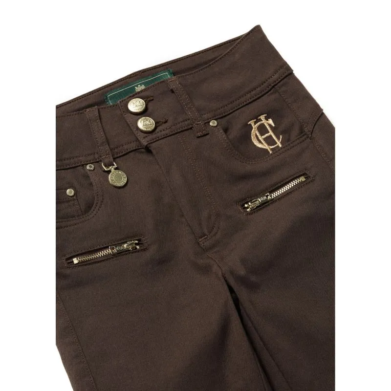Holland Cooper Biker Ladies Jeans - Chocolate