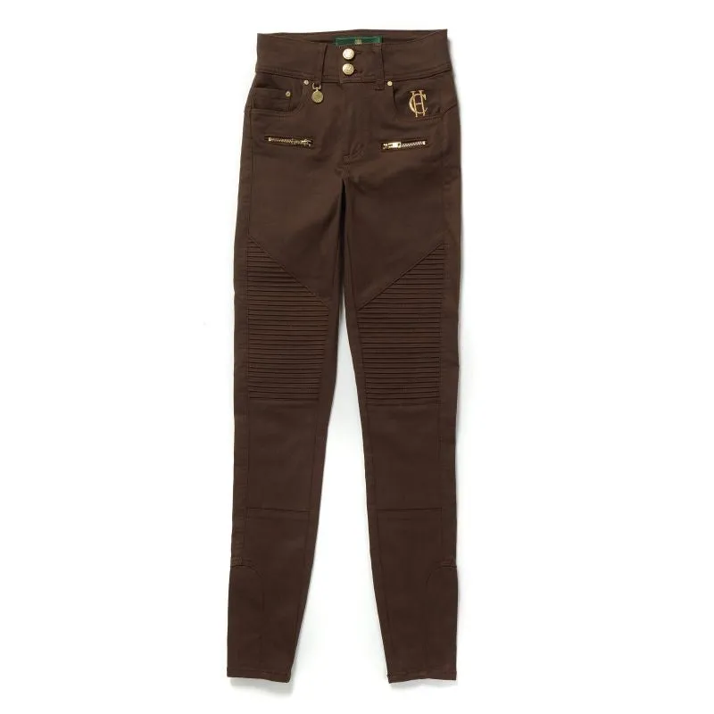 Holland Cooper Biker Ladies Jeans - Chocolate