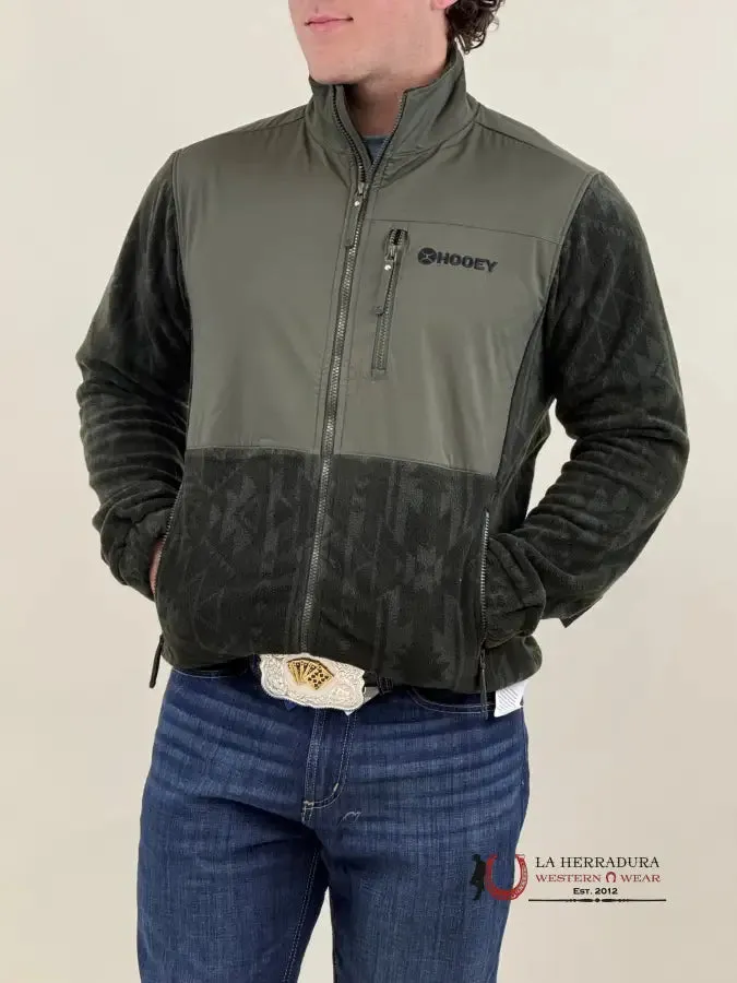 Hooey® Men's OLIVE FULL ZIP TECH FLEECE JACKET