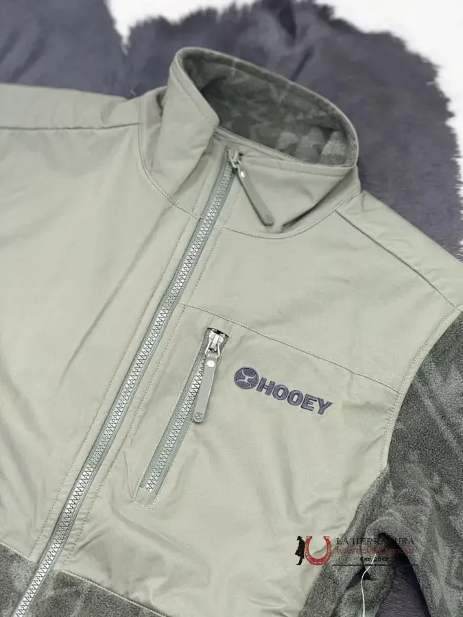 Hooey® Men's OLIVE FULL ZIP TECH FLEECE JACKET