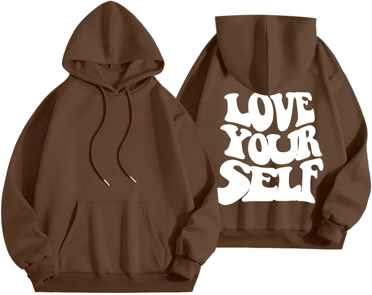 Jesus Loves You Christian Hoodies Women's Letter Graphic Casual Long Sleeve Drawstring Y2k Hoodie Fall Winter Sweatshirt