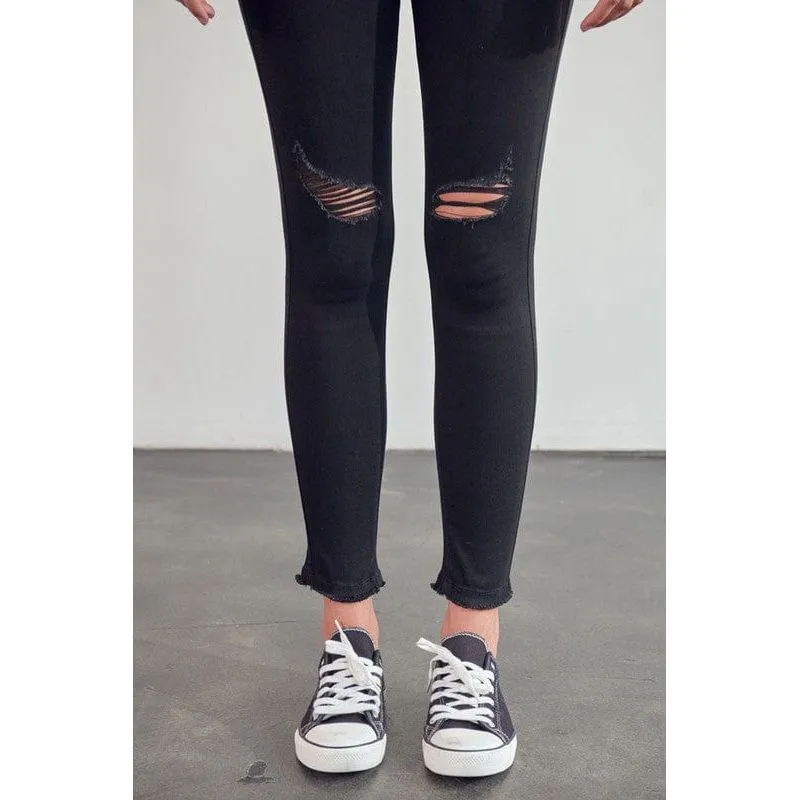Kancan High Rise Distressed Super Skinny Jeans