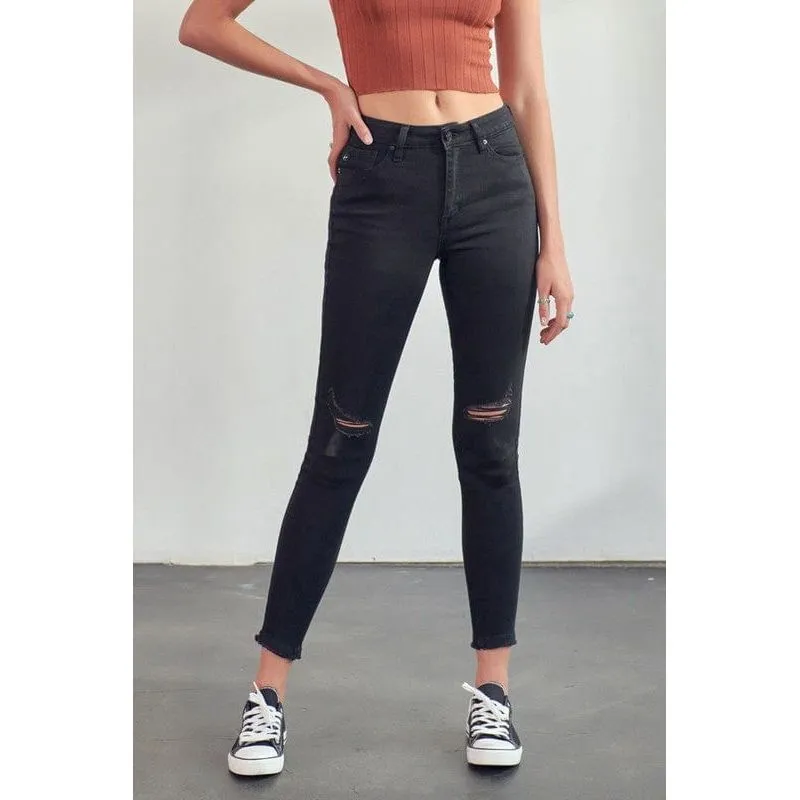 Kancan High Rise Distressed Super Skinny Jeans