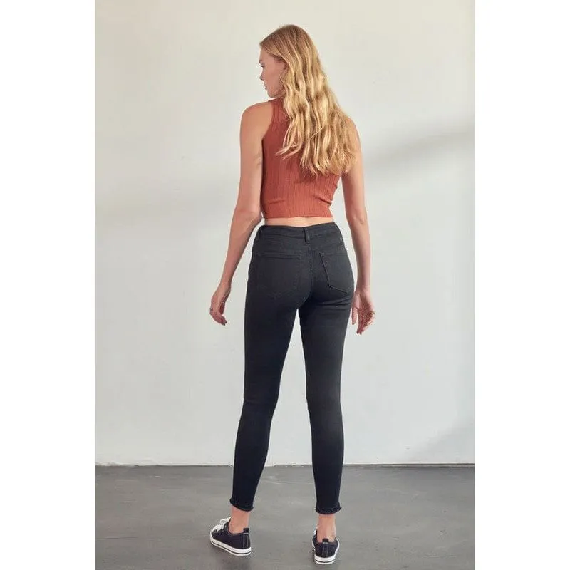 Kancan High Rise Distressed Super Skinny Jeans