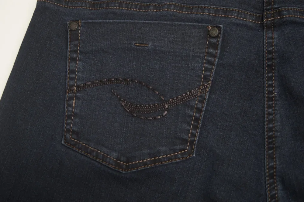Magic Stretch Slim Fit Jeans (1975) - Dark Navy | Anna Montana