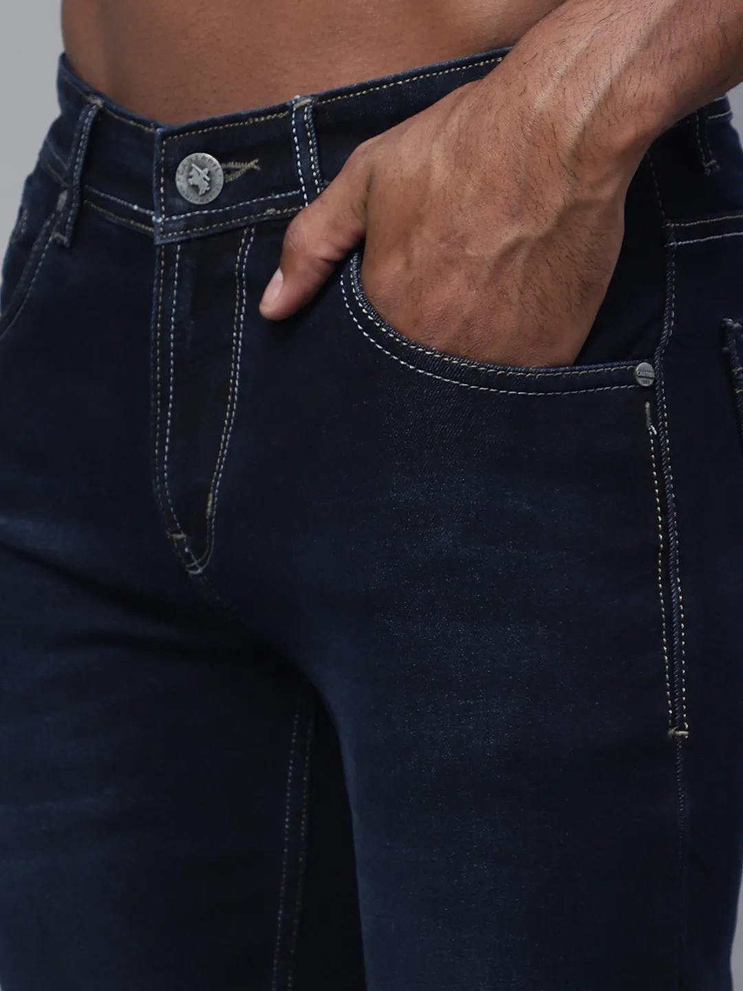Men's Ultra Narrow fit No Fade Dirty Blue  Jeans