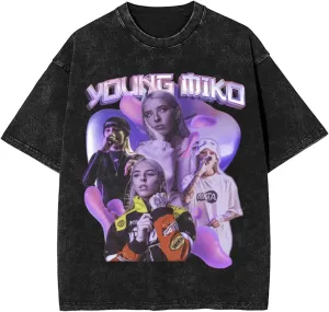 Mens Vintage Oversized T Shirts Short Sleeve Shirt for Men Tee Shirt Tops