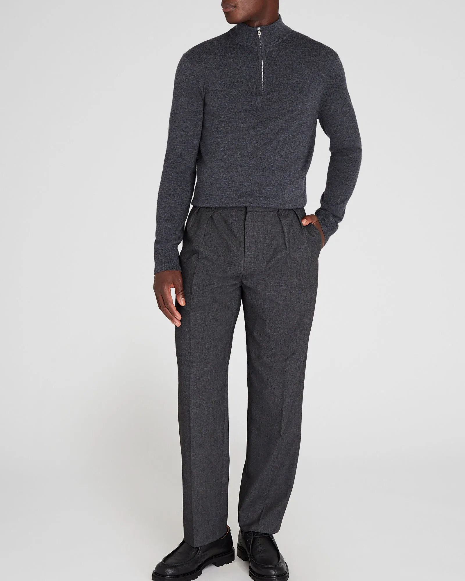 Merino Quarter-Zip Sweater