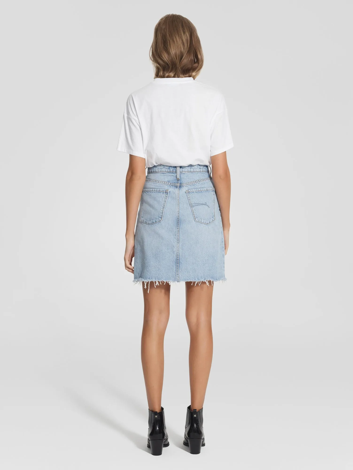 Nobody Denim Piper Skirt in long