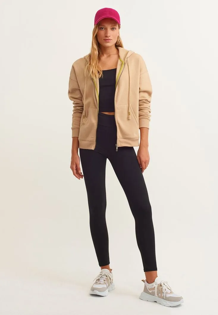 OXXO - Hooded Cotton Jacket with Zip Closure