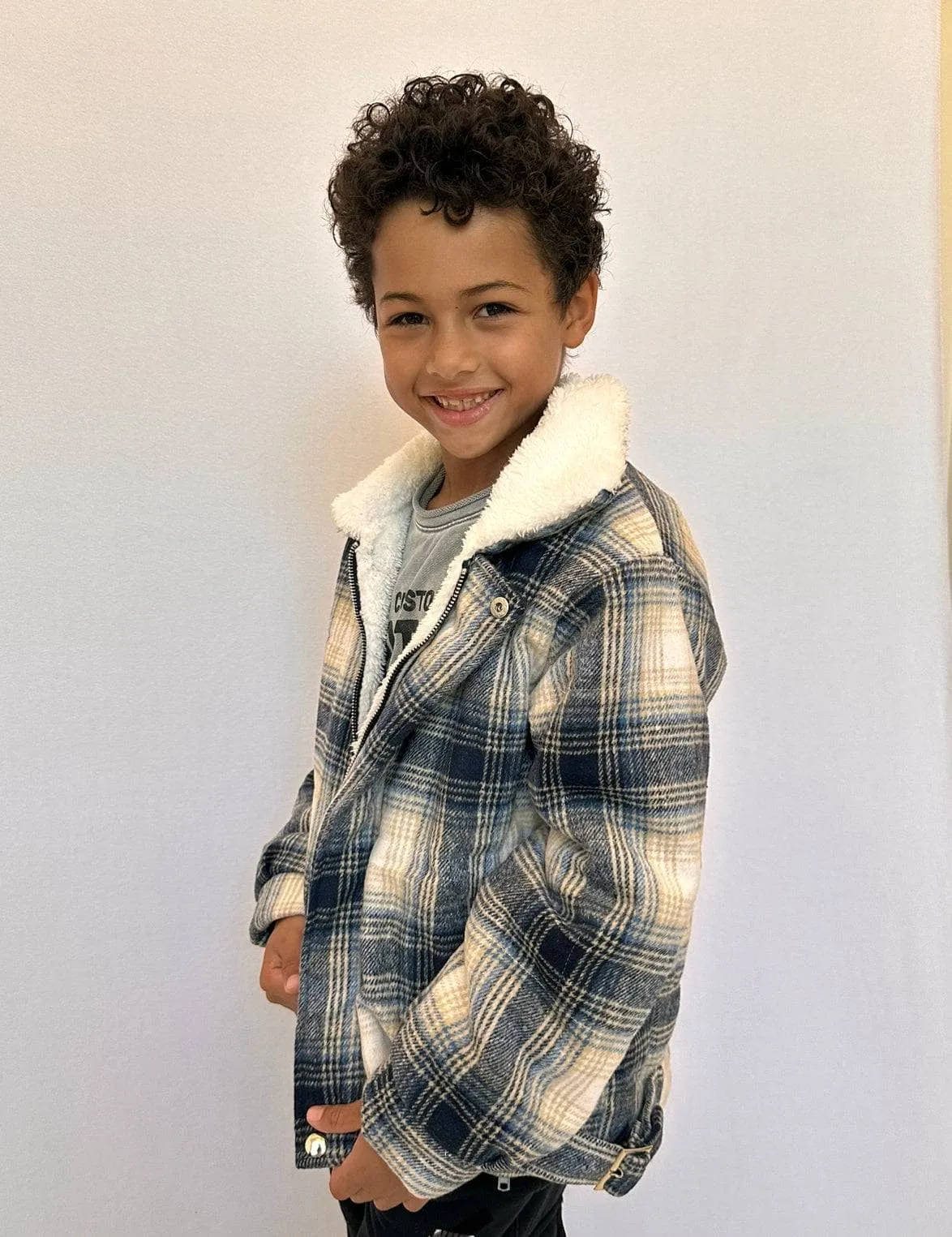 Plush Plaid Space Jacket