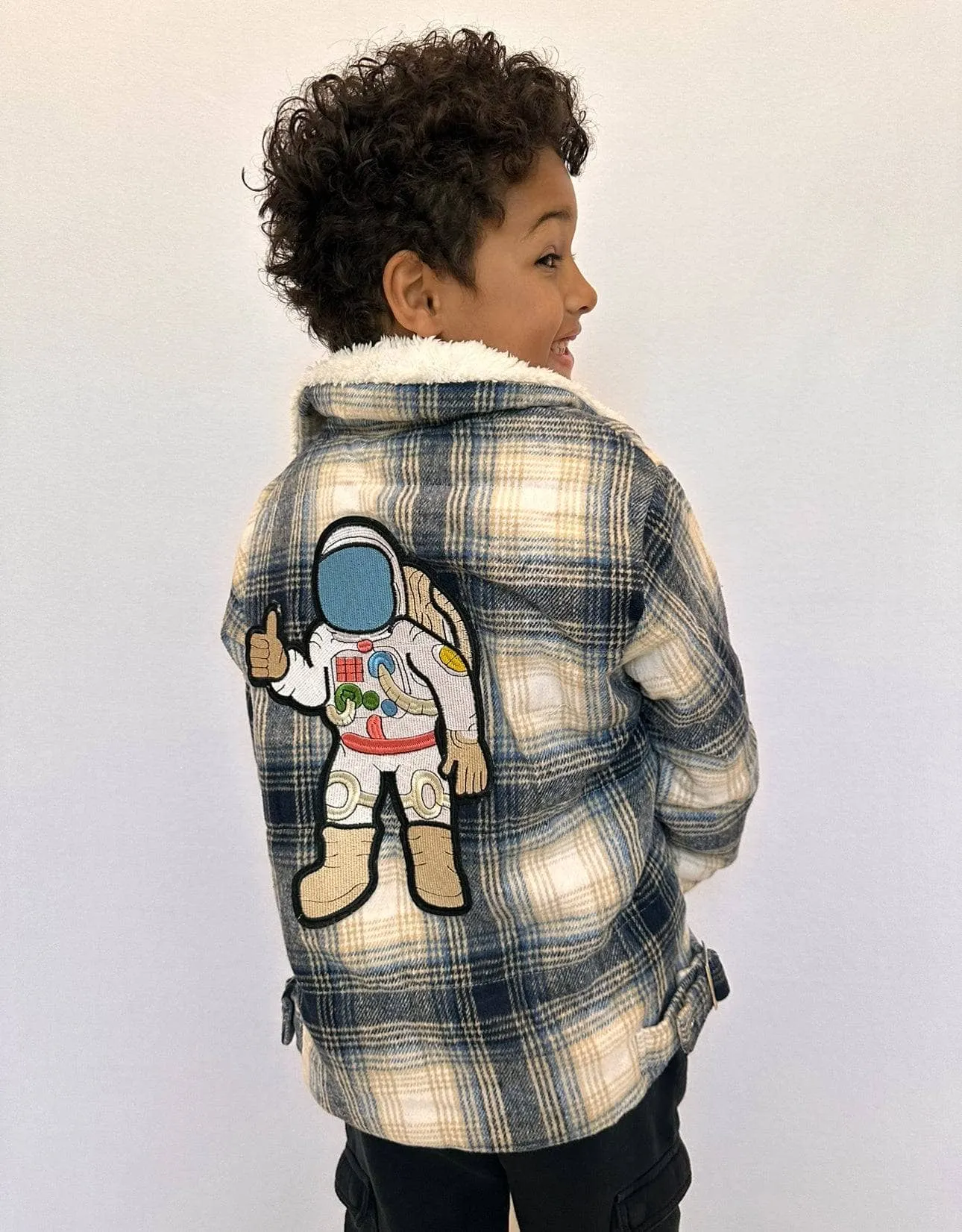 Plush Plaid Space Jacket