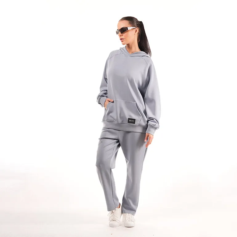 Premium Straight Pants For Women - Sky Blue