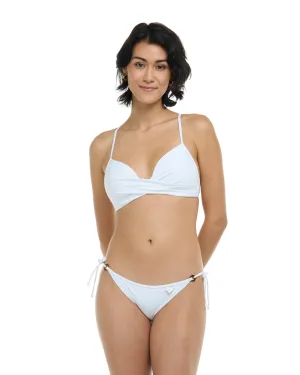 Smoothies Kerry Fixed Triangle Bikini Top - Snow