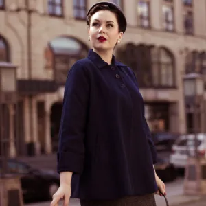 Swing Jacket in Navy