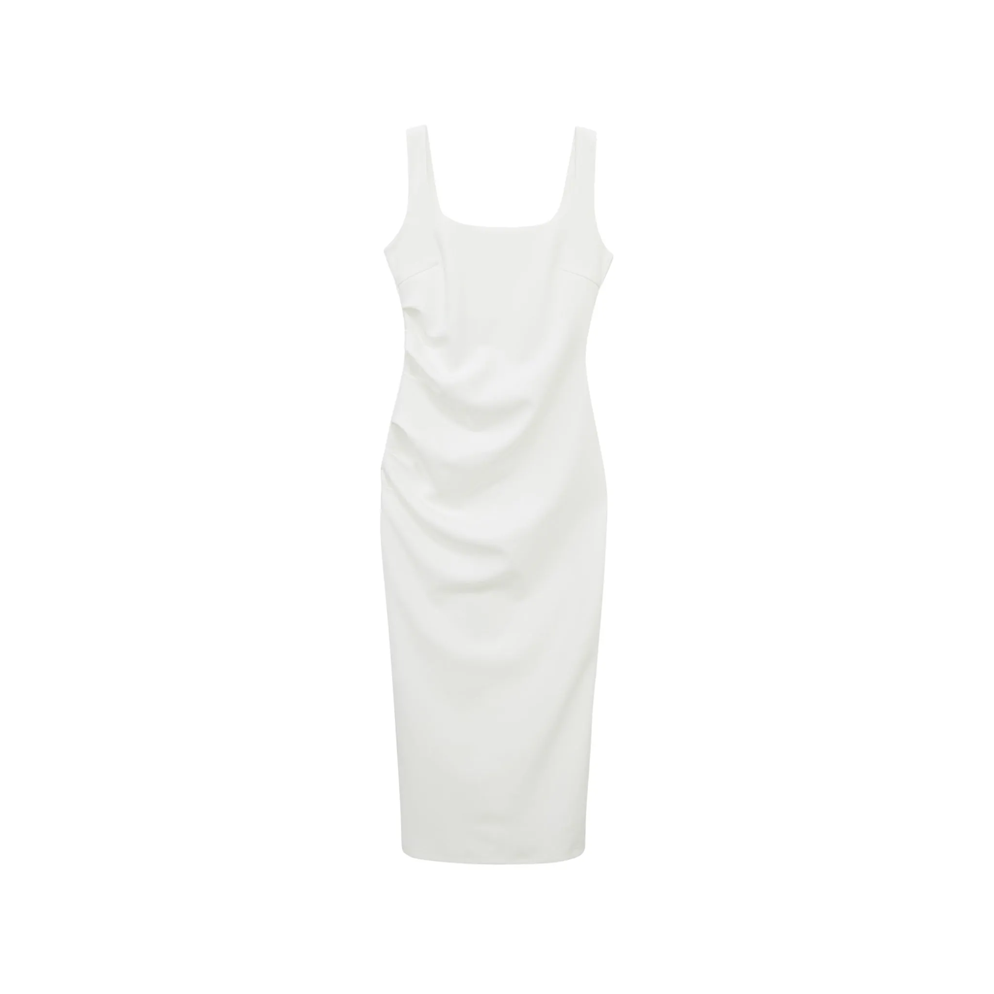 White Slim Dress