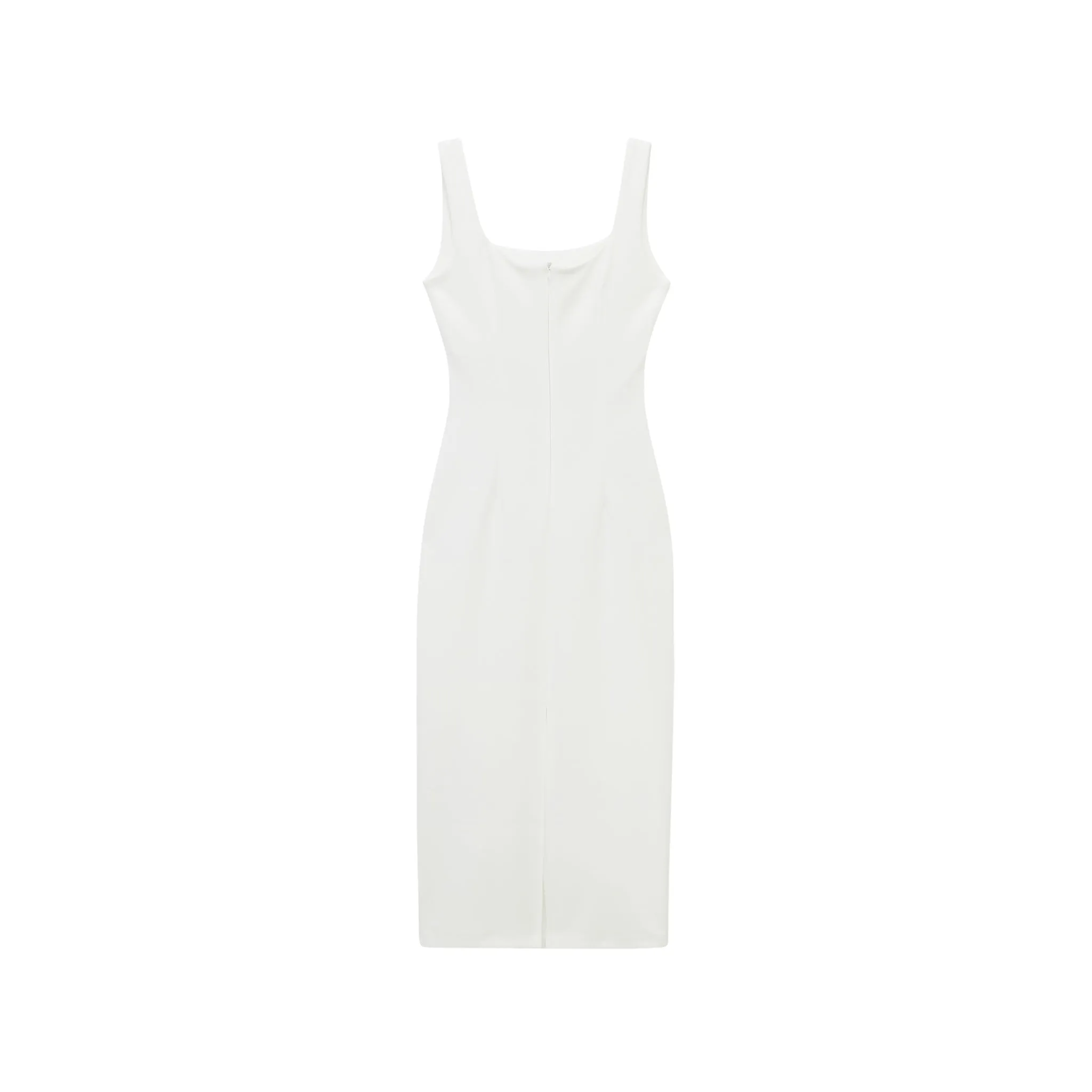 White Slim Dress