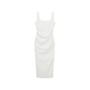 White Slim Dress